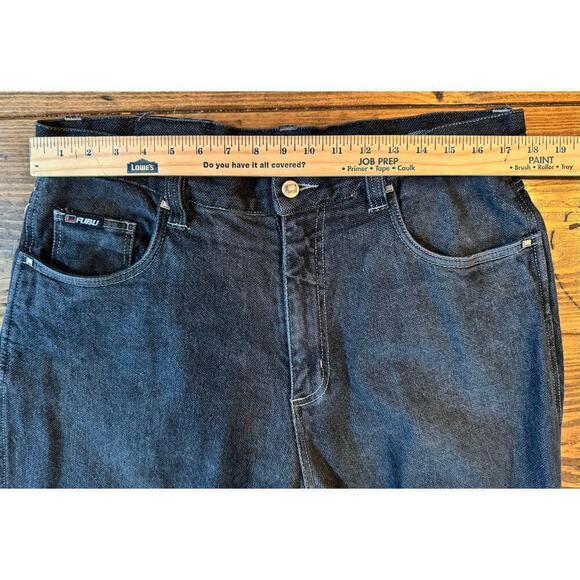 Fubu Apparel Company Men's W 38 x L 34 Black Serial No. 05092-05 Dark Demin - Picture 6 of 8